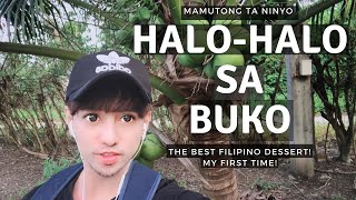 HALO-HALO SA BUKO | MAMUTONG TA NINYO | BEST FILIPINO DESSERT | Keiji Matsumoto