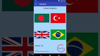 Android Flag Quiz app demo screenshot 2