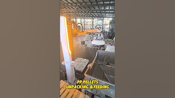 PP Pellets Unpacking & Feeding 😁#palletizer #automation #depalletizer #manufacturer #robot #plastic