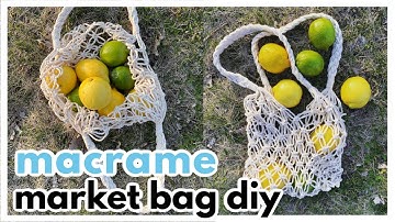 DIY Macrame Market Bag [ with Super Comfy Straps! ] // Tutorial