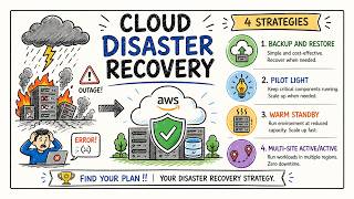 🛡️ AWS Disaster Recovery Strategies Explained 🚀 | Backup, Pilot Light, Warm Standby &amp; Multi-Site