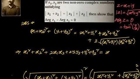 Complex numbers: Prove that  Arg Z1 - Arg Z2 =0