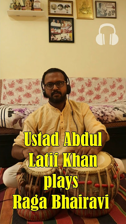 Shorts 01 | Ustad Abdul Latif Khan plays Raga Bhairavi (Tabla cover by Arvind Sukhathankar)