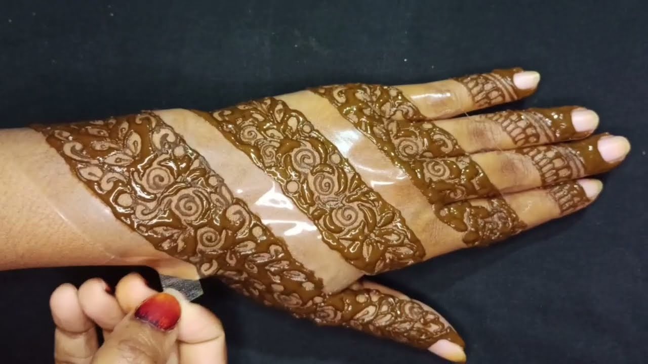 Mehndi design simple and easy|Back hand mehndi design simple|Back hand mehendi design simple arabic 