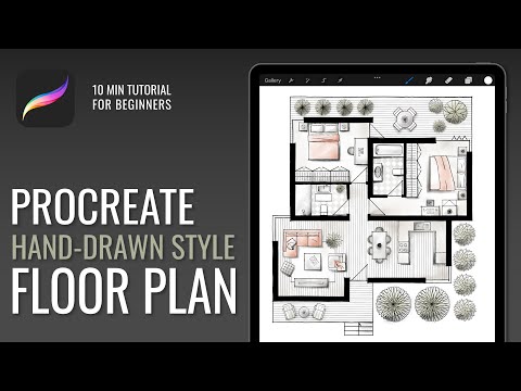 Hand-drawn Style Floor Plan Tutorial | Procreate Architecture