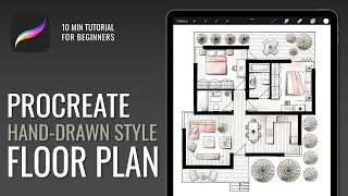 Hand-drawn Style Floor Plan Tutorial | Procreate Architecture