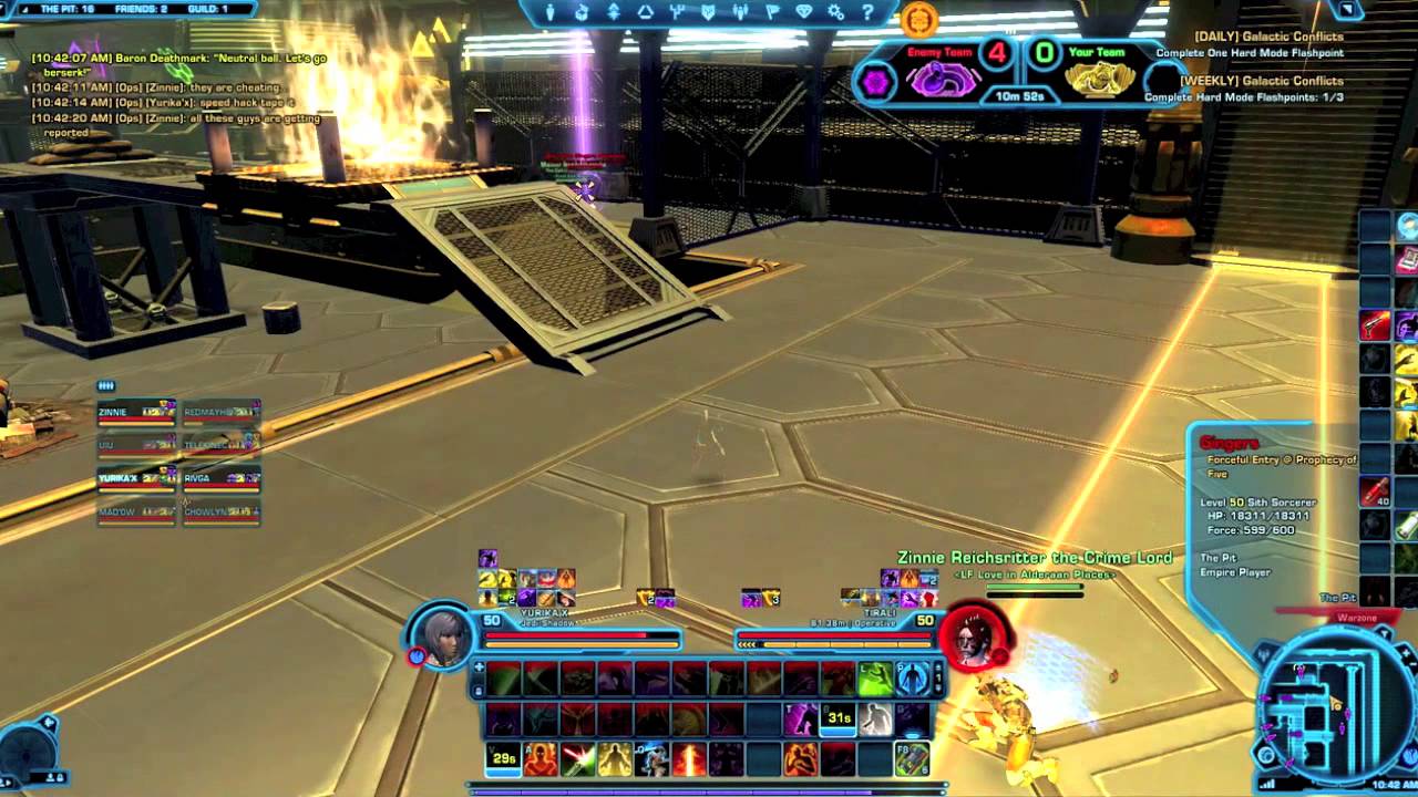 SWTOR - Prophecy of the Five, Huttball, Sith Sorcerer at work