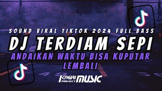 Dj Remix Terdiam Sepi Mengkane  Bass Sound Viral Tiktok Terbaru