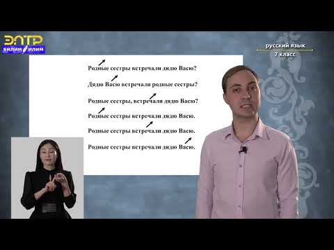 7-класс | Русский язык | Предложение в языке и речи