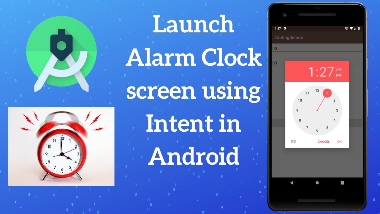 How to Launch Alarm Clock Screen Using Intent in Android