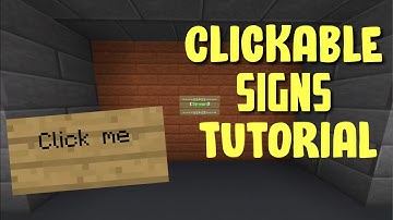 How To Make Clickable Signs Using Command Blocks | Bedrock Edition | PS4 / XBOX / MCPE / WINDOWS
