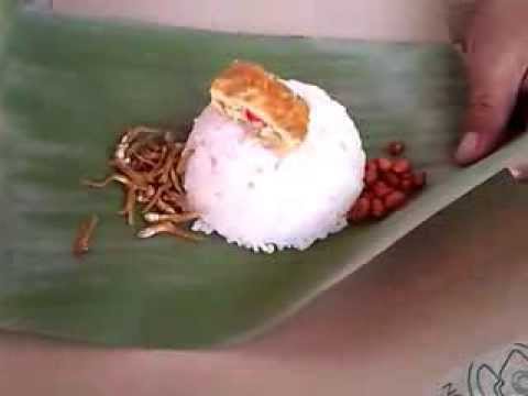 Cara Membungkus Nasi Lemak Yang Paling Mudah