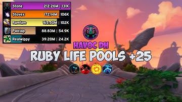 Ruby Life Pools +25 | Havoc DH | Dragonflight M+ season 1