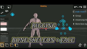 Prisma 3d tutorial rigging, skeleton bone , model lowpoly