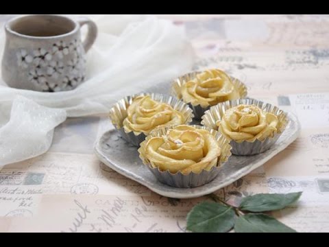 Video Cách Làm Muffin Táo Hoa Hồng - youtube
