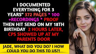 "I Documented Everything My Parents Did to Me... Then Sent It to Child Services on My 18th Birthday"