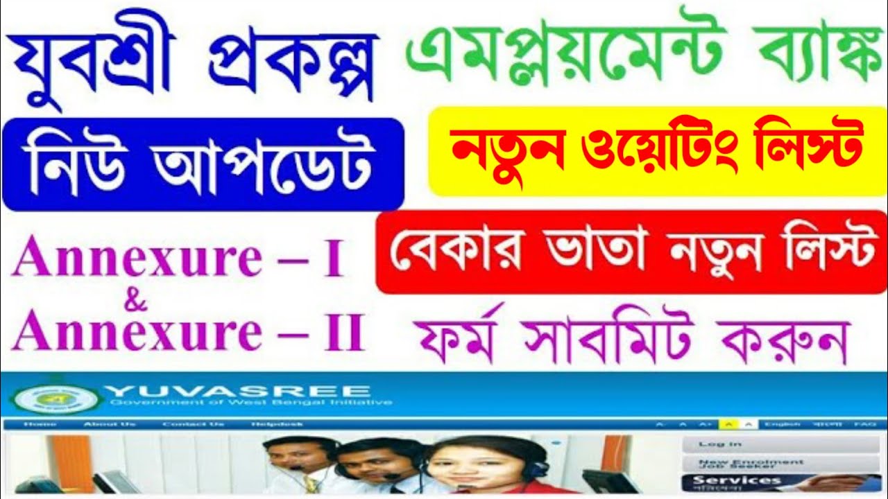 যুবশ্রী নতুন ওয়েটিং লিস্ট 2024 | Employment Bank New Waiting List || Yuvashree New Update List 2024