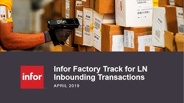 Inbounding Transactions in Infor Factory Track for LN