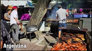 Argentina. Sunday in Buenos Aires. Slaughterhouse Fair 4K Vlog