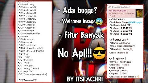 CARA MEMBUAT SELF BOT WHATSAPP TERBARU NO API WORK ALL FITUR🗿🤙