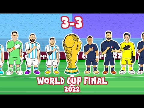 🏆MESSI WINS THE WORLD CUP!🏆 Argentina vs France! 3-3 (Cartoon Goals Highlights Final 2022 Penalties)