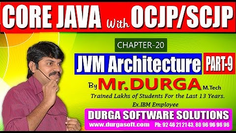 Core Java With OCJP/SCJP-JVM Architecture-Part 9