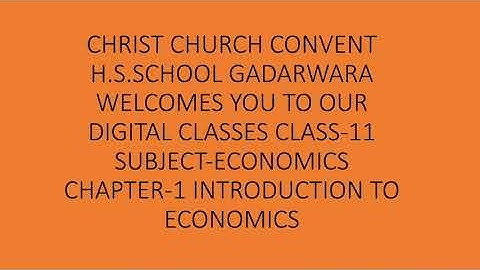 Class 11 Economics Chapter 1 Part 5 Introduction to Economics by Amit Toshniwal
