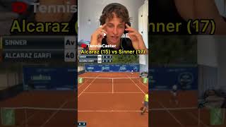 🚨FIRST MATCH Alcaraz(15) vs Sinner(17)! ¿Quién ganó?#alcaraz #sinner #firstmatch #tennis