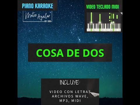 🎹 Cosa de dos Eugenia León #Karaoke- Pista piano (Demo)
