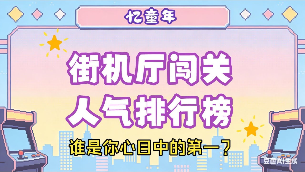 忆童年：街机厅时代-闯关游戏人气大排名！