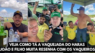 VEJA COMO TÁ A VAQUEJADA DO HARAS JOÃO E FILHO MUITA RESENHA 😂 COM OS VAQUEIROS VEJA O MUÍDO 