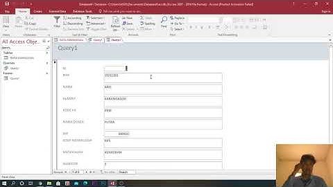 TUTORIAL MICROSOFT ACCESS MEMBUAT DATA MAHASISWA