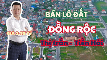 Bán đất Tiền Hải lô đất tại khu dân cư Đồng Rộc 105m2 hướng Đông Nam
