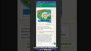 LuzIA, la fuerza 💪de ChatGpt 24/7 en tu WhatsApp(gratis).