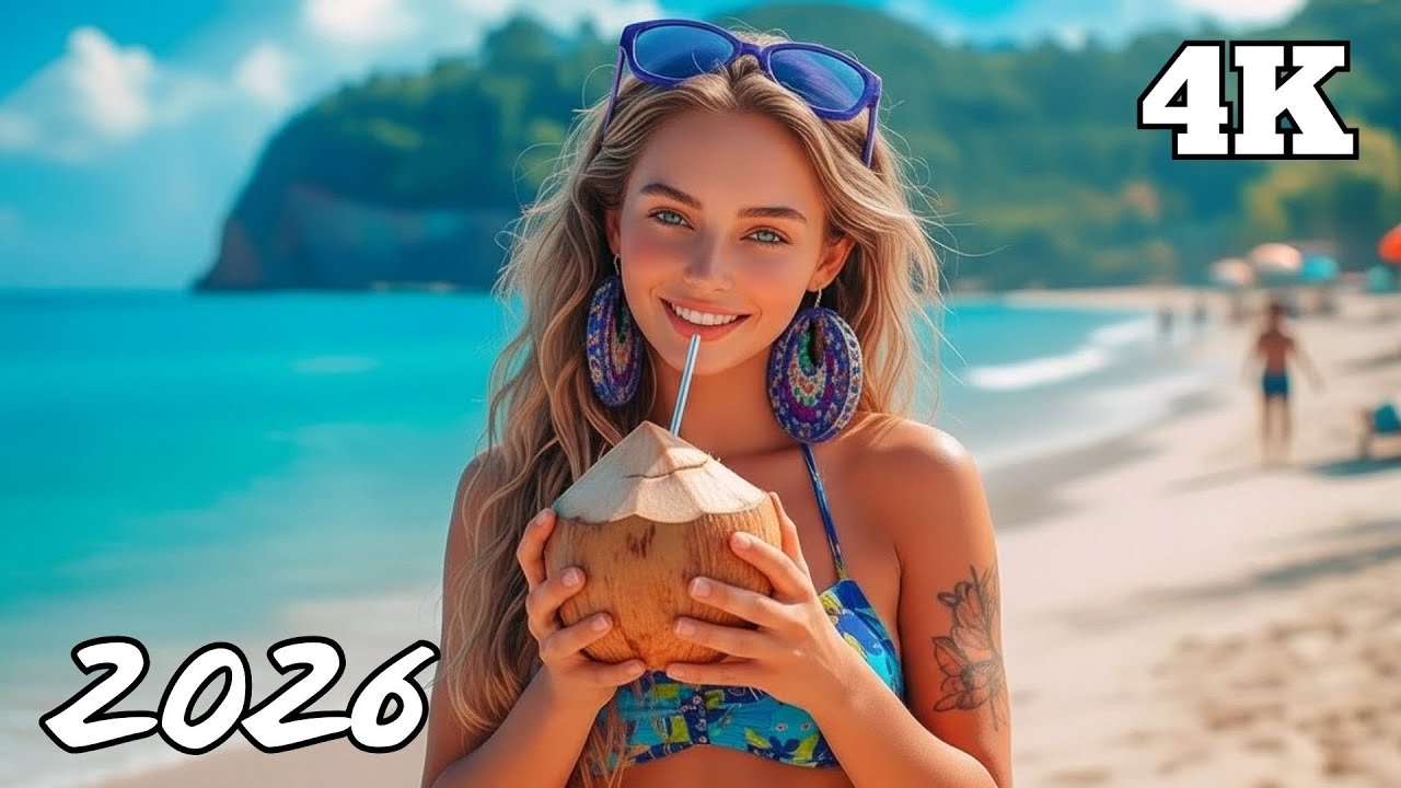 Tropical Island Flow 🌴 Smooth House Mix 4K UHD 2026 | Calm Relaxing