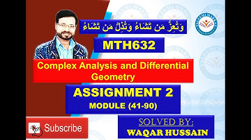 MTH632  Assignment No 2  solution by taleemi markaz