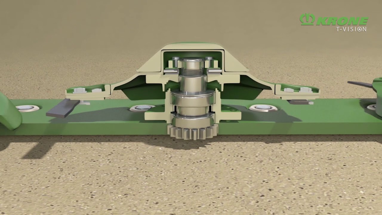 Animation KRONE SafeCut (Inside a discmower)