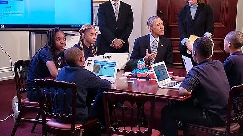 President Obama Delivers Remarks at an “Hour of Code” Event