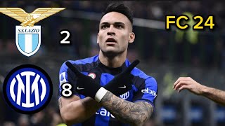 5 GOL DI MARTINEZ,DOMINIO INTER!|lazio-inter:2 a 7|PS5