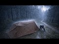 I Wasn T Ready For This Storm Solo Camping In Heavy Rain Thunderstorm