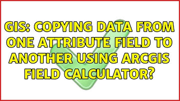 GIS: Copying data from one attribute field to another using ArcGIS Field Calculator?