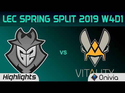 G2 vs VIT Highlights LEC Spring Split 2019 W4D1 G2 Esports vs Team Vitality By Onivia