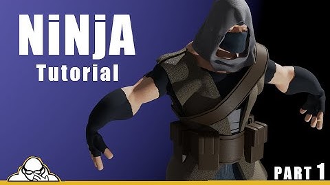 Part One Ninja Character Blender 2.92 Step by Step How to make tutorial
