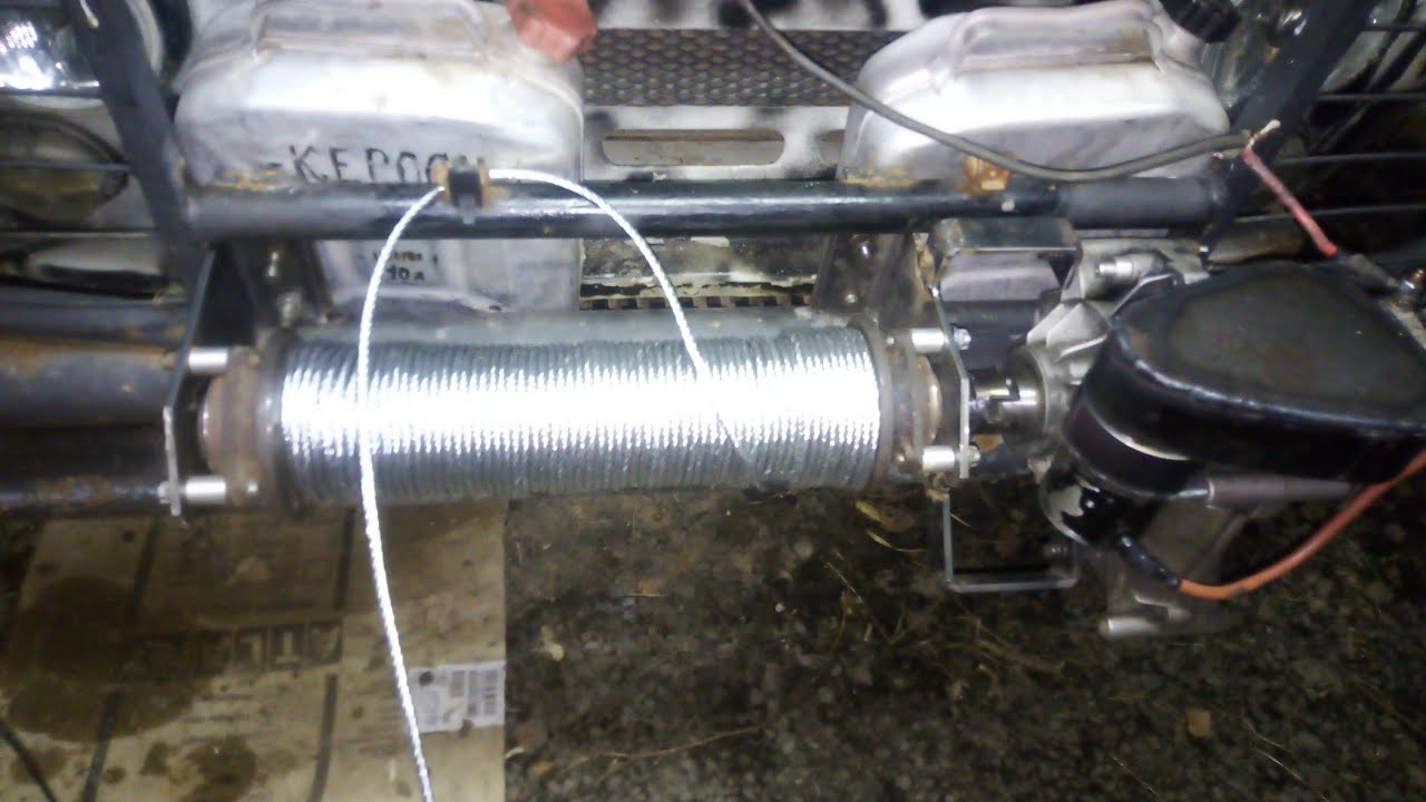 Самодельная электрическая лебёдка на уаз готова к бою. - YouTube