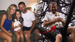 Family vanished: father found UP A TREE a month later, smiling and clutching his daughter’s doll