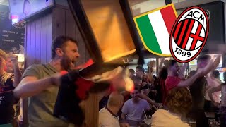 THAT MOMENT AC MILAN WON THE 19 SCUDETTO,  LIVE REACTION FROM BARCELONA