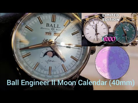 月.球🌙: 波爾限量版全曆手錶，仲有大熱冰藍同綠面! /榮記錶行 Ball Engineer II Moon Calendar