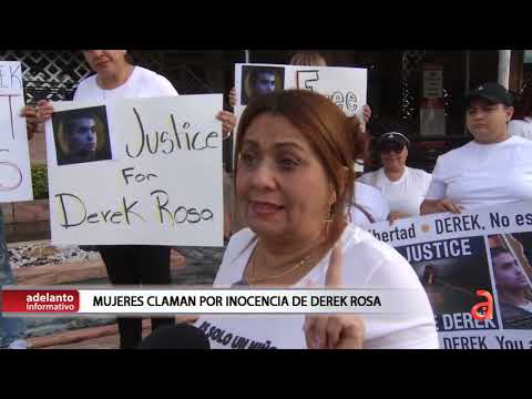 Madres protestan en Miami a favor de Derek Rosa, el joven que asesinó a su madre mientras dormía