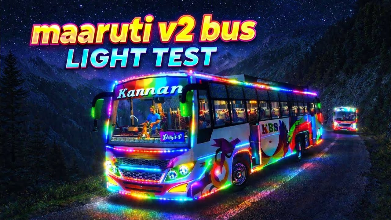 🧞LIGHT TEST || 😍 MAARUTI COACH V2💯💥|| 