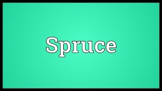 Spruce Meaning